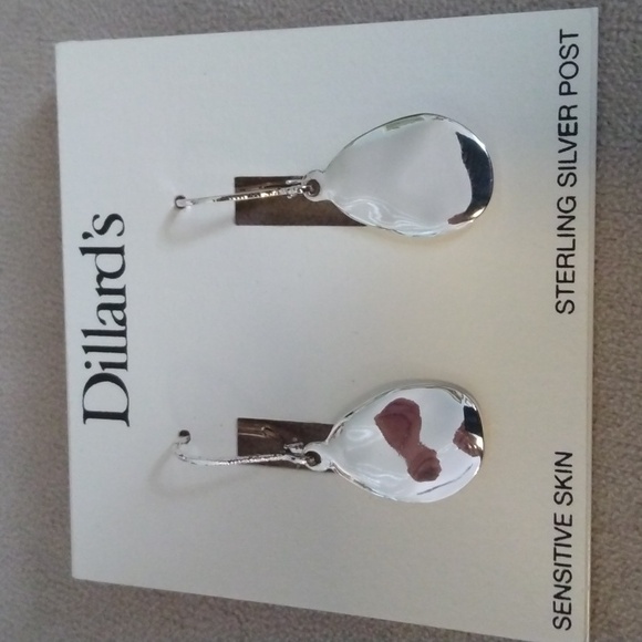 Bundle of 3 Dillard's Sterling Silver Post Earrings NWT - Picture 2 of 7